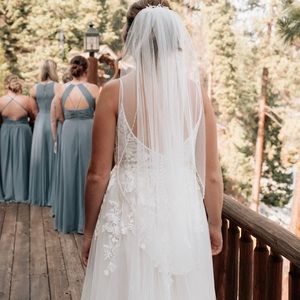 Wedding Fingertip Veil Hairpiece